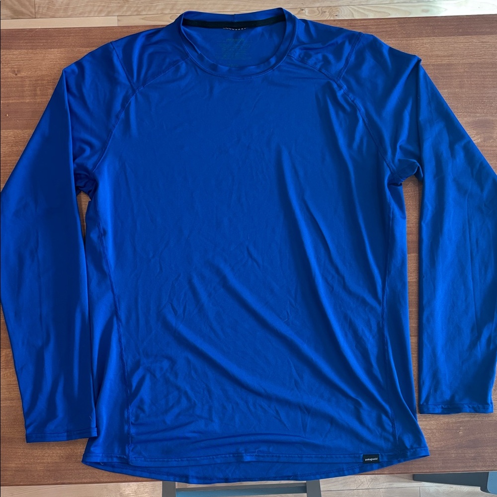 Patagonia Capilene Cool Daily Blue Long Sleeve Shirt